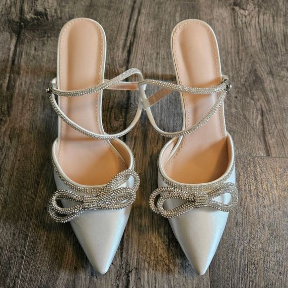 Shoes - NWB Jeweled Heels
